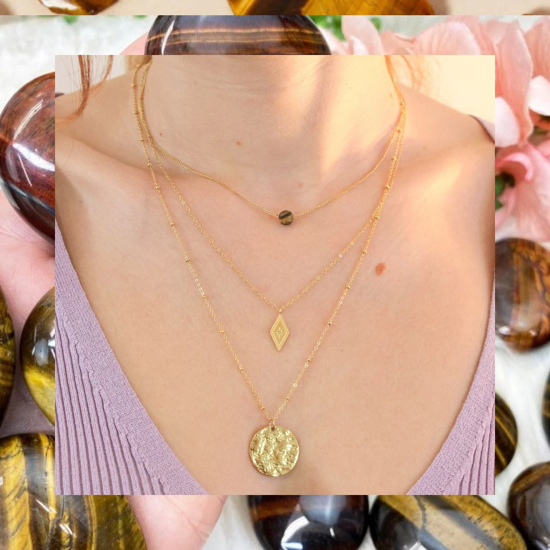 Collar Triple Maika · 3 Modelos 1 Collar Triple Maika · 3 Modelos