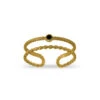 Anillo Bastet Ajustable Negro