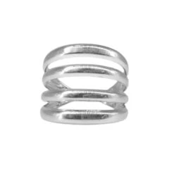 Anillo Laila -alvent Tienda de ventas ANILLO MULTIBANDAS GRUESO PLATA