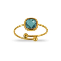 Anillo Soph Acero · 6 Colores -alvent Tienda de ventas ANILLO PIEDRA VERDE AGUA AJUSTABLE ORO ALVENT