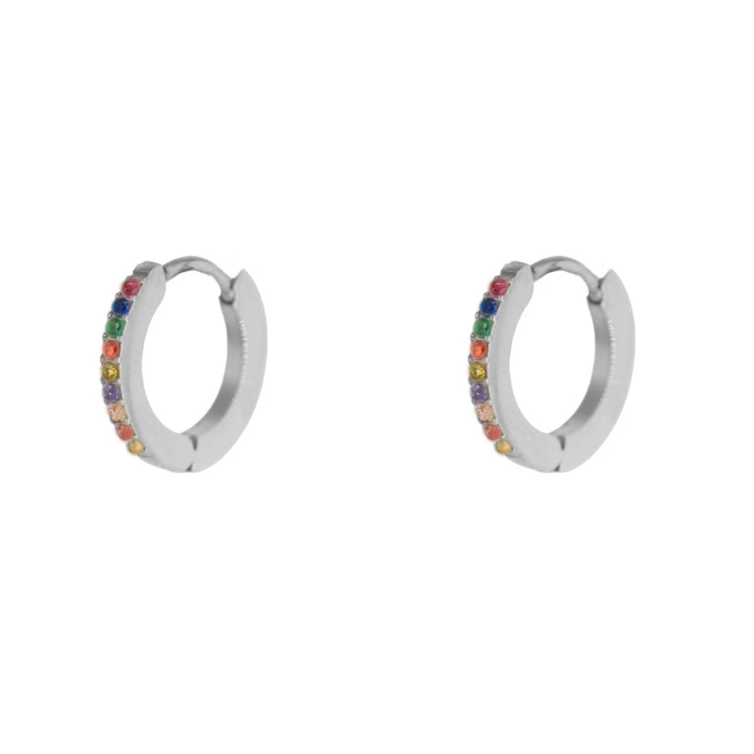 Aros Click Rainbow · Acero 3 Aros Click Rainbow · Acero - Imagen 3