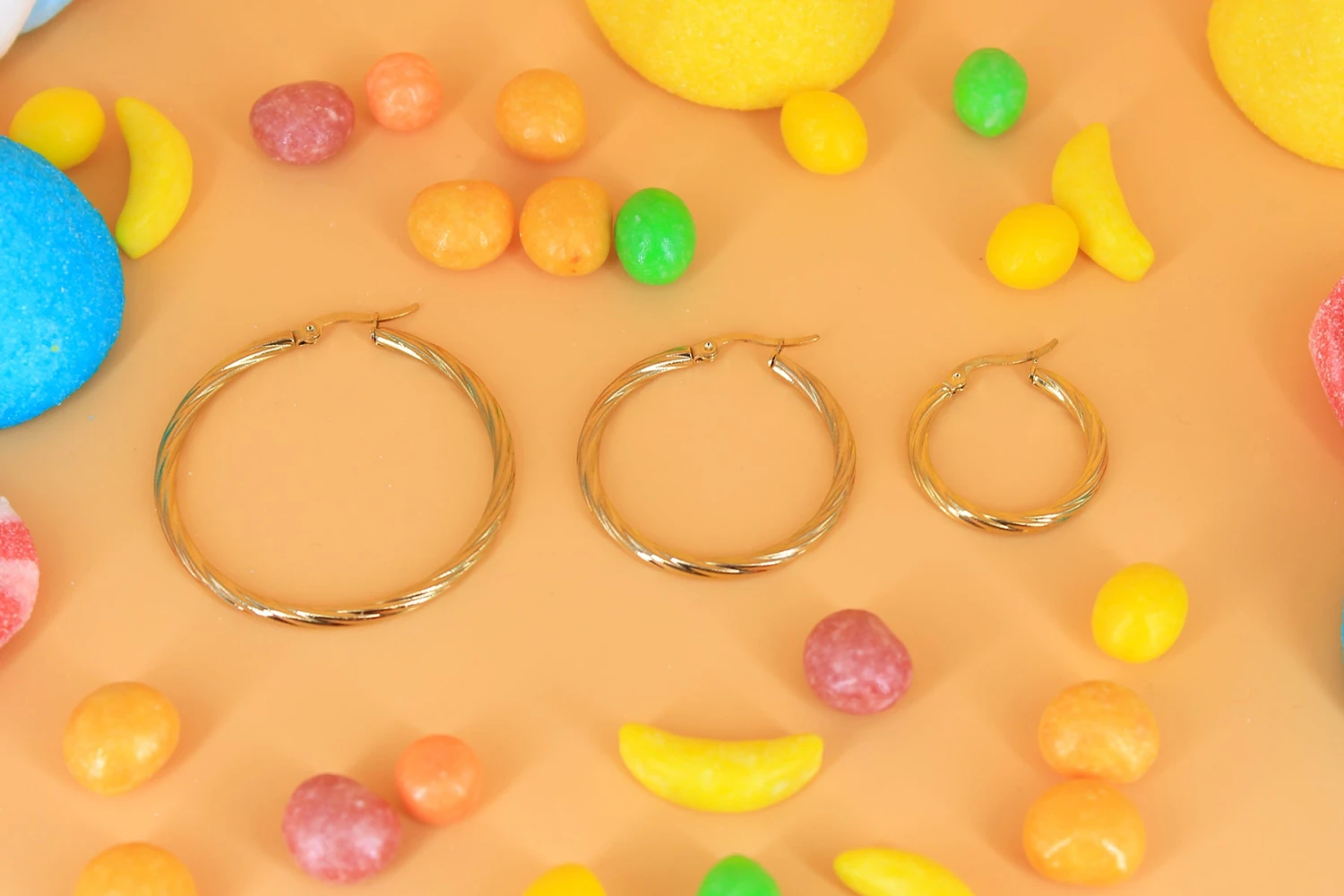 Aros Curly · 3 Tamaños 5 Aros Curly · 3 Tamaños - Imagen 5