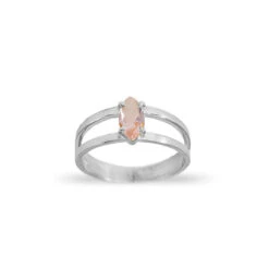 Anillo Nereida · 3 Colores -alvent Tienda de ventas Anillo piedrecita rosa plata