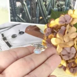 Anillo Fais Ajustable · 2 Piedras -alvent Tienda de ventas AnilloPlumaPLuna