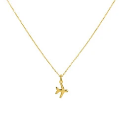 Collar Avión Mini -alvent Tienda de ventas COLLAR AVION MINI ORO ESLABONE ALVENT