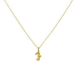 Collar Caballito De Mar -alvent Tienda de ventas COLLAR CABALLITO DE MAR ORO ESLABONE ALVENT