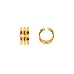 Pack 2 Ear Cuff Triple · Piercing Falso -alvent Tienda de ventas EAR CUFF 3 DOR AL VENT STORE