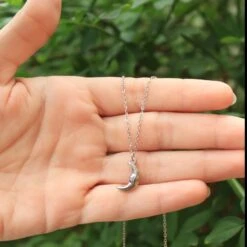 Collar Luna · Acero -alvent Tienda de ventas IMG 5941