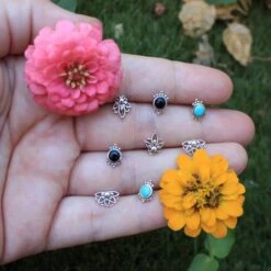 Pendientes Etram · 2 Piedras 19 Pendientes Etram · 2 Piedras -alvent Tienda de ventas IMG 6230