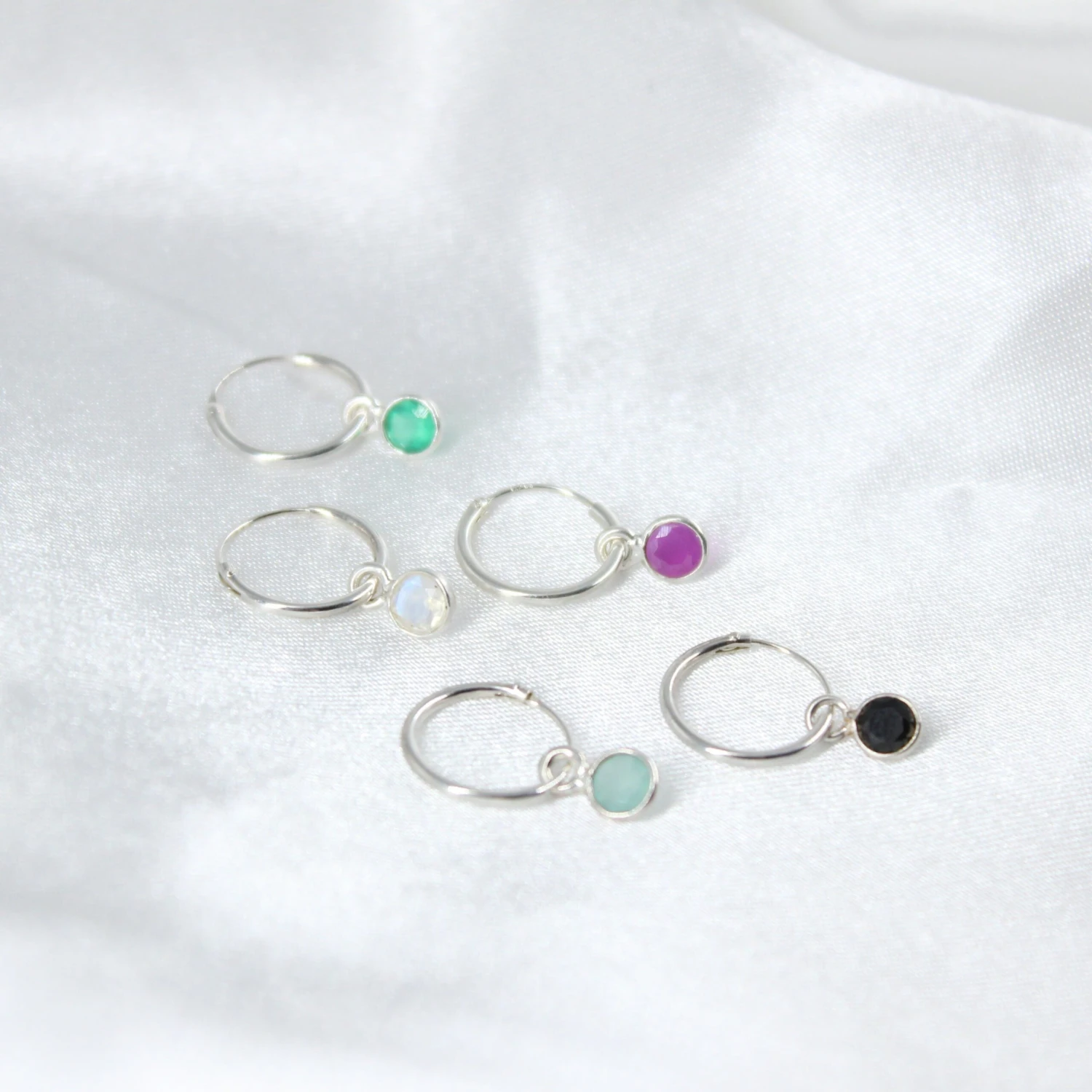 Aros Mineral · 5 Piedras 2 Aros Mineral · 5 Piedras - Imagen 2