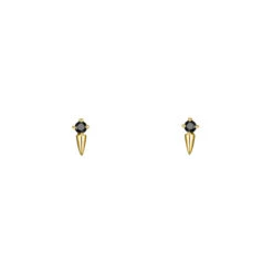 Pendientes Cira · 3 Colores -alvent Tienda de ventas PENDIENTE ZEFIR BLACK ORO ALVENT