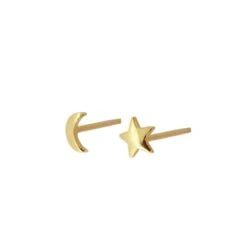 Pendientes Luna Estrella -alvent Tienda de ventas PENDIENTES LUNA ESTRELLA ORO
