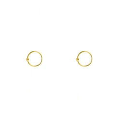 Pack 2uds Piercing Basic - 2 Tamaños -alvent Tienda de ventas PIERCINGS BASIC 8MM PAR ORO