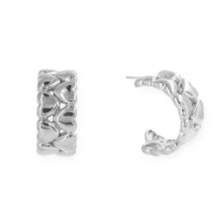 Aros Cuore 6 Aros Cuore -alvent Tienda de ventas aros corazones plata