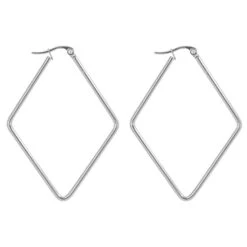 Aros Rombo · 2 Tamaños 9 Aros Rombo · 2 Tamaños -alvent Tienda de ventas arosrombograndeplata